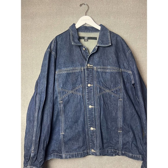 Marithe Francois Girbaud Vintage oversized Denim Mens jean Jacket XXL - Picture 1 of 9